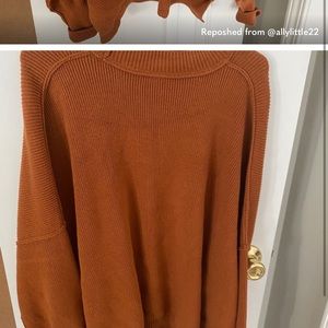 Pink and Brown Easy Street Sweaters, size XS